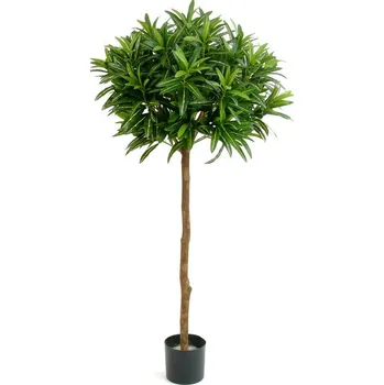 umělá květina Luxusní umělý strom CROTON GOLDFINGER KOULE STROM, 145 cm