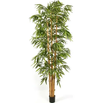 umělá květina Luxusní umělý bambus OBŘÍ BAMBUS VELKÝ LIST, 240 cm