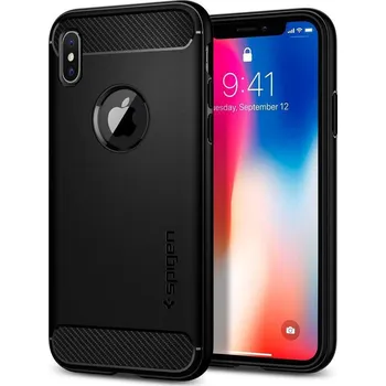 Pouzdro na mobilní telefon Spigen Rugged Armor pro Samsung A705 Galaxy A70 černé