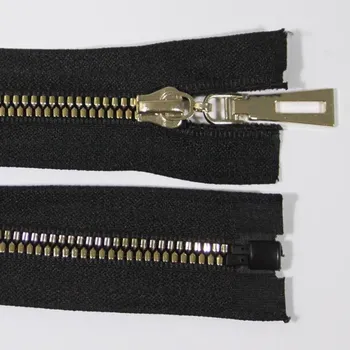 Zip Zip kostěný 5mm délka 80cm, barva 332 (dělitelný)