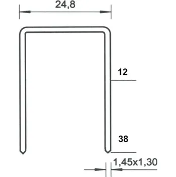 Průmyslová sponka Sponky na kanadský šindel 492/35 ZN