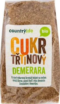 Cukr Country Life Cukr třtinový Demerara Bio 500 g