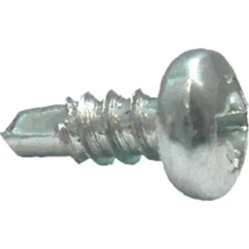 Vrut Vrut do plechu samovrtný typ TEX bílý pozink 3,5x9,5 - 500ks