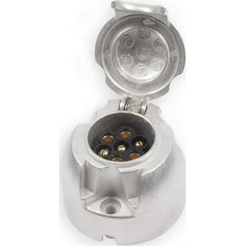 Zásuvka k tažnému zařízení -  7 pól 12V kovová ERICH JAEGER