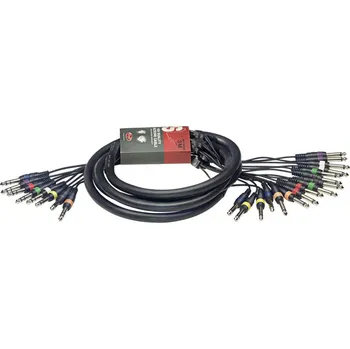 Audio kabel Stagg SML3/16P8PS E, kabel 16x mono JACK/8x stereo JACK, 3m