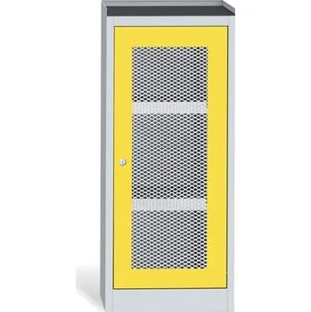 Kovová skříň na chemikálie SCHT5B, 2 police, úzká, střední