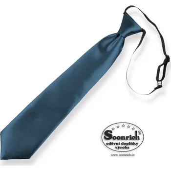 kravata dětská tmavomodrá na gumičku, kde016
