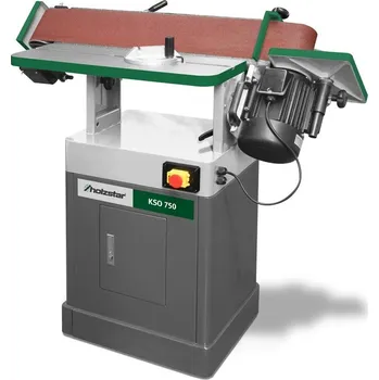 pásová bruska Pásová bruska HOLZSTAR® KSO 750 (400 V) (Pásová bruska se sklopným brusným agregátem a kmitajícím brusným pásem pro perfektní výsledky broušení.)