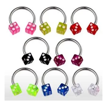 Piercing Steel Edge Piercing do ucha-SEHBJHA11 Barva: Průhledná