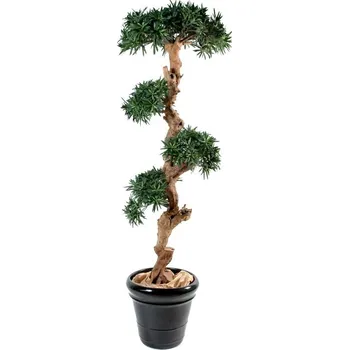 umělá květina Luxusní umělý strom PODOCARPUS CLOUD, 110cm