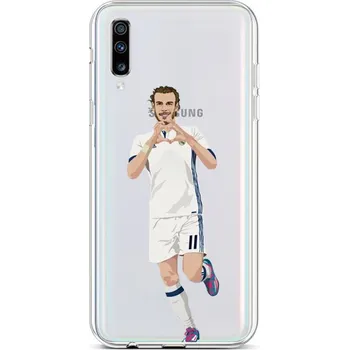 Pouzdro na mobilní telefon Kryt Samsung A70 silikon Fotbalista 2 (obal neboli pouzdro na Samsung A70)