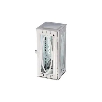 Smuteční dekorace Svítilna závěsná malá s oválem černá