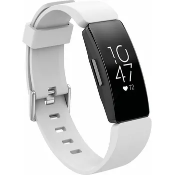Příslušenství k chytrým hodinkám eses Silikonový řemínek pro Fitbit Inspire 1, 2, HR, Ace 2 a 3 - Bílý