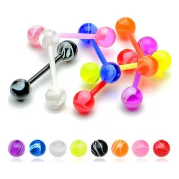 Piercing Steel Edge piercing do jazyku SEBXW Barva: Oranžová