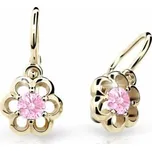 Cutie Jewellery zlaté dětské naušnice C1947Z-Pink