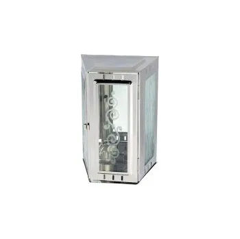 Smuteční dekorace Svítilna závěsná lichoběžník 22.5 cm/16 cm/10.5 cm leštěný nerez