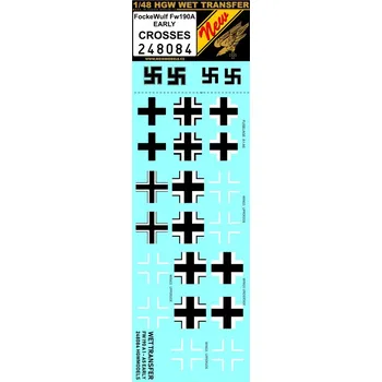 Plastikový model HGW 1/48 Focke Wulf Fw190A EARLY - kříže