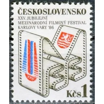Poštovní známka Českosloveská pošta (1986) č. 2741 ** - Československo - XXV. MFF Karlovy Vary