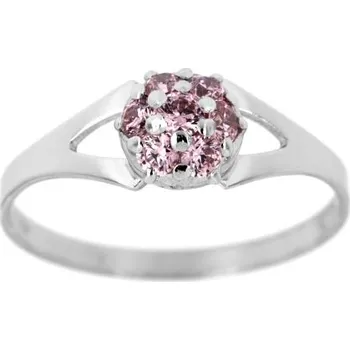 Prsten Zlatnictví U Kostela Prstýnek s růžovými kamínky 41079 60 1659-17673796