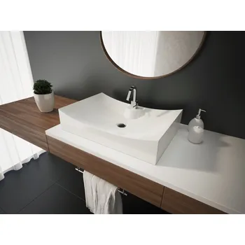 Umyvadlo Aquatek FOX hranaté keramické umyvadlo 67x46x14 cm