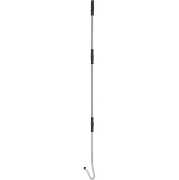 Pastýřská hůl na ovce kovová, pastevecká hůl zahnutá s hákem na nohu