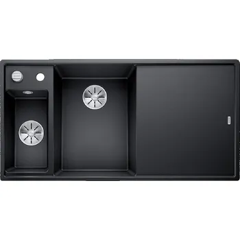 Granitový dřez BLANCO Axia III 6 S InFino Silgranit s excentrem L + dřevěná krájecí deska