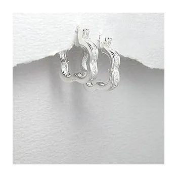 Náušnice Steel Edge náušnice se zirkony 1239