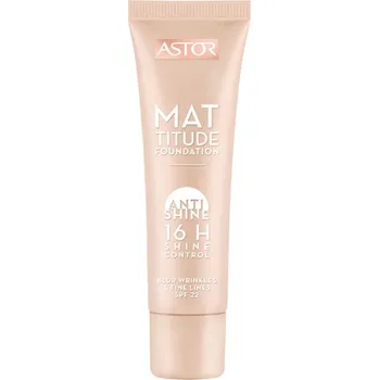 Make-up Astor Mattitude Anti Shine Foundation SPF 22 zmatňující make-up 30 ml 102 Golden Beige