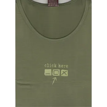 Dívčí tričko bez rukávů PO-3058, khaki, vel. 152 ( )