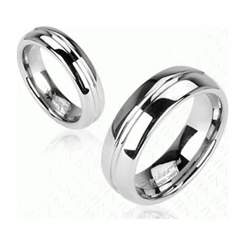 Prsten Steel Edge Wolframové snubní prsteny 117 Velikost: 67