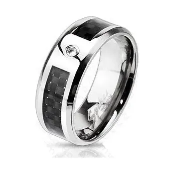 Prsten Steel Edge titanové prsteny 3312 Velikost: 62