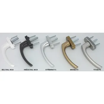 Okenní klika ROTO Okenní klika TWENTE Barva: Bílá RAL 9016, Délka čtyřhranu: 35 mm