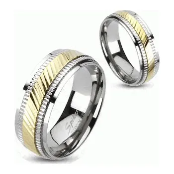 Prsten Steel Edge Titanový prsten Spikes 3137 velikost: 61