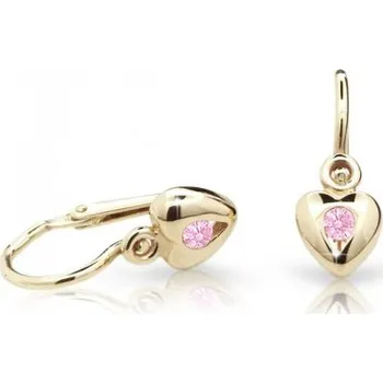 Náušnice Cutie Jewellery zlaté dětské naušnice C1556Z-Rose