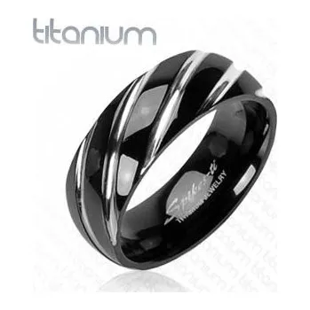 Prsten Steel Edge Titanový prsten Spikes 3558 Velikost: 67