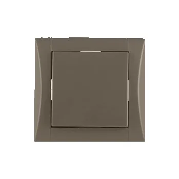 vypínač spínač č.6 ELEGANT - oříšk.hnědá, komplet
