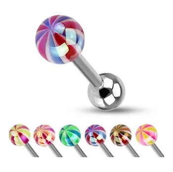 Piercing Steel Edge piercing do jazyka 1005 Barva: Žlutá