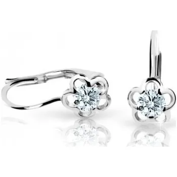 Náušnice Cutie Jewellery zlaté dětské naušnice C1945B-Kl-White