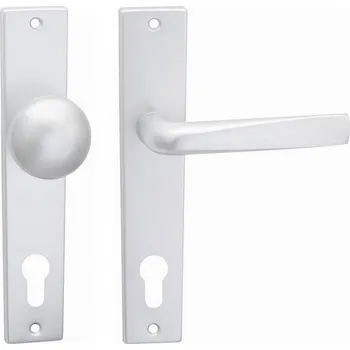 Dveřní kování Cobra Flat PZ72 RE F1 C0790F1564 stříbrný elox