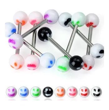 Piercing Steel Edge Piercing jazyka SM Barva: Modrá