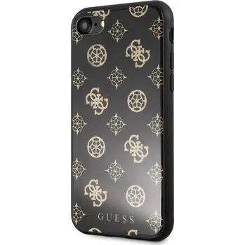 Pouzdro na mobilní telefon Guess Layer Glitter Peony pro Apple iPhone 7/8 Black