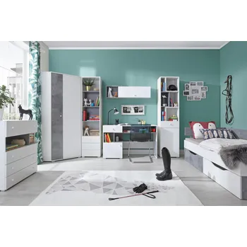 Dětský pokoj Dětský pokoj SIGMA, bílý lux / beton, sestava B
