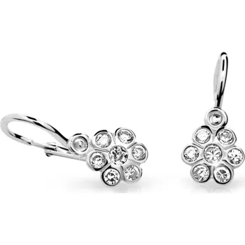 Náušnice Cutie Jewellery Dětské náušnice z bílého zlata s diamaty C1737