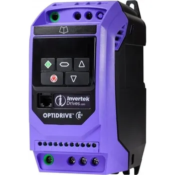 Frekvenční měnič měnič frekvence 0.37kW, INVERTEK typ ODE-3-120023-1F12, IP20, napájení 1 fáze (Optidrive E3, nahrazuje typ ODE-2-12037-1KB12)