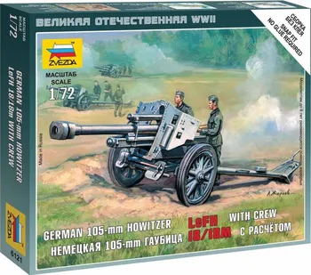 Plastikový model Zvezda 6121 German Howitzer leFH-18 1:72