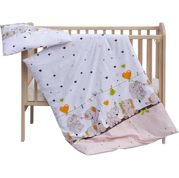 Povlečení Scarlett Slon meruňkový 90 x 120, 40 x 60 cm zipový uzávěr