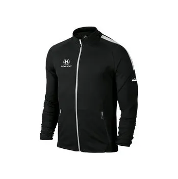 Pánská softshellová bunda Unihoc Tracksuit jacket TECHNIC Tepláková bunda 160 cm, černá / bílá