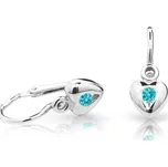 Cutie Jewellery zlaté dětské naušnice C1556B-Mint Green
