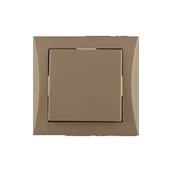 vypínač spínač č.1/0 (tlačítko) ELEGANT - capuccino, komplet