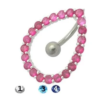 Piercing Steel Edge piercing v pupíku 0399 Varianta: 4